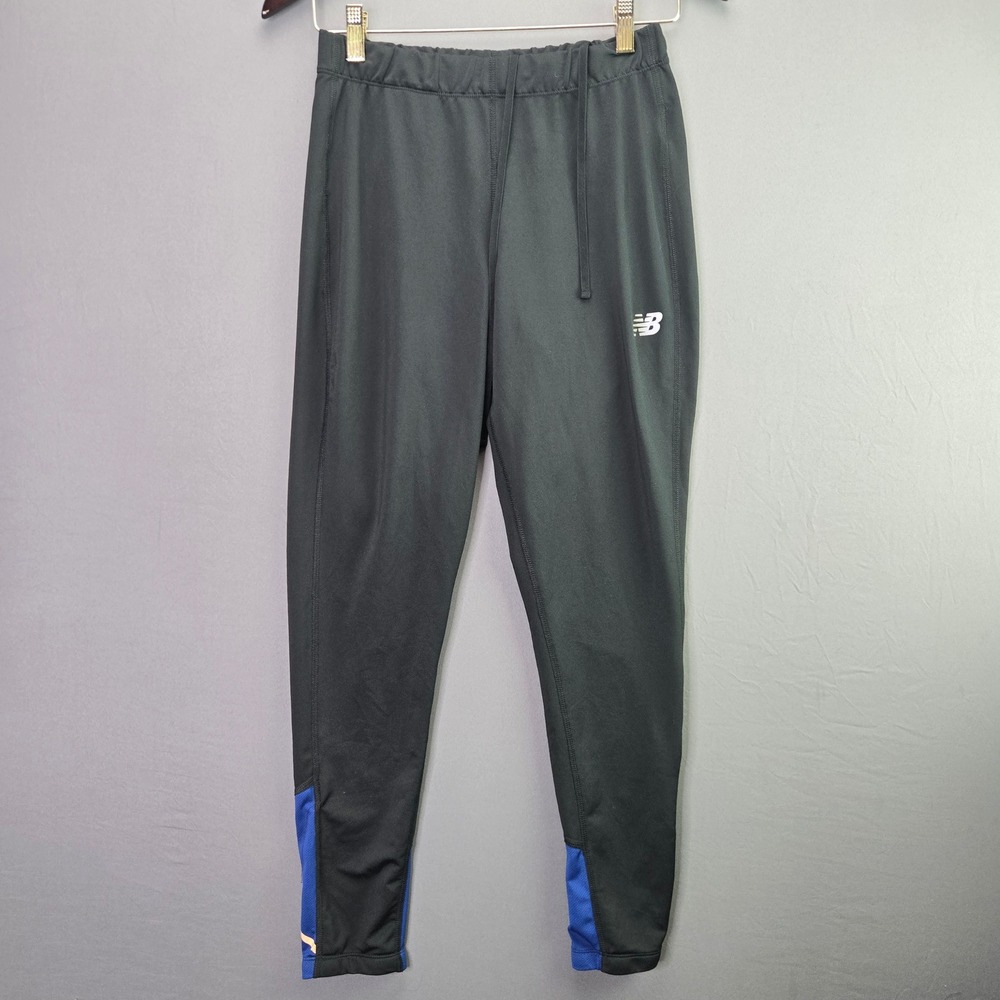 New Balance Joggers NB Dry Pants Size L Black Blue Athletic Training Mens